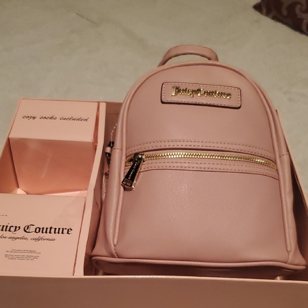Juicy Couture Pink Backpack Minimalist Design